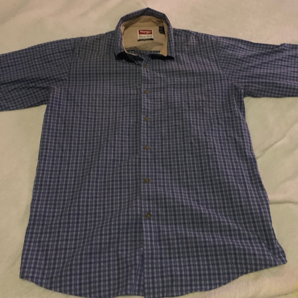 Wrangler Men’s Dress Shirt Long Sleeve